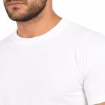 Onurel Ανδρική Κοντομάνικη Φανέλα με Κλειστό Λαιμό – Λευκή - Image 4