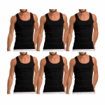 ONUREL 103 Ανδρικές Φανέλες Ράντα 6Pack Μαύρες