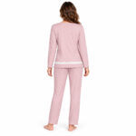 Γυναικεία ζεστή πιτζάμα 9106 σάπιο μήλο με fleece εσωτερικά – πίσω όψη